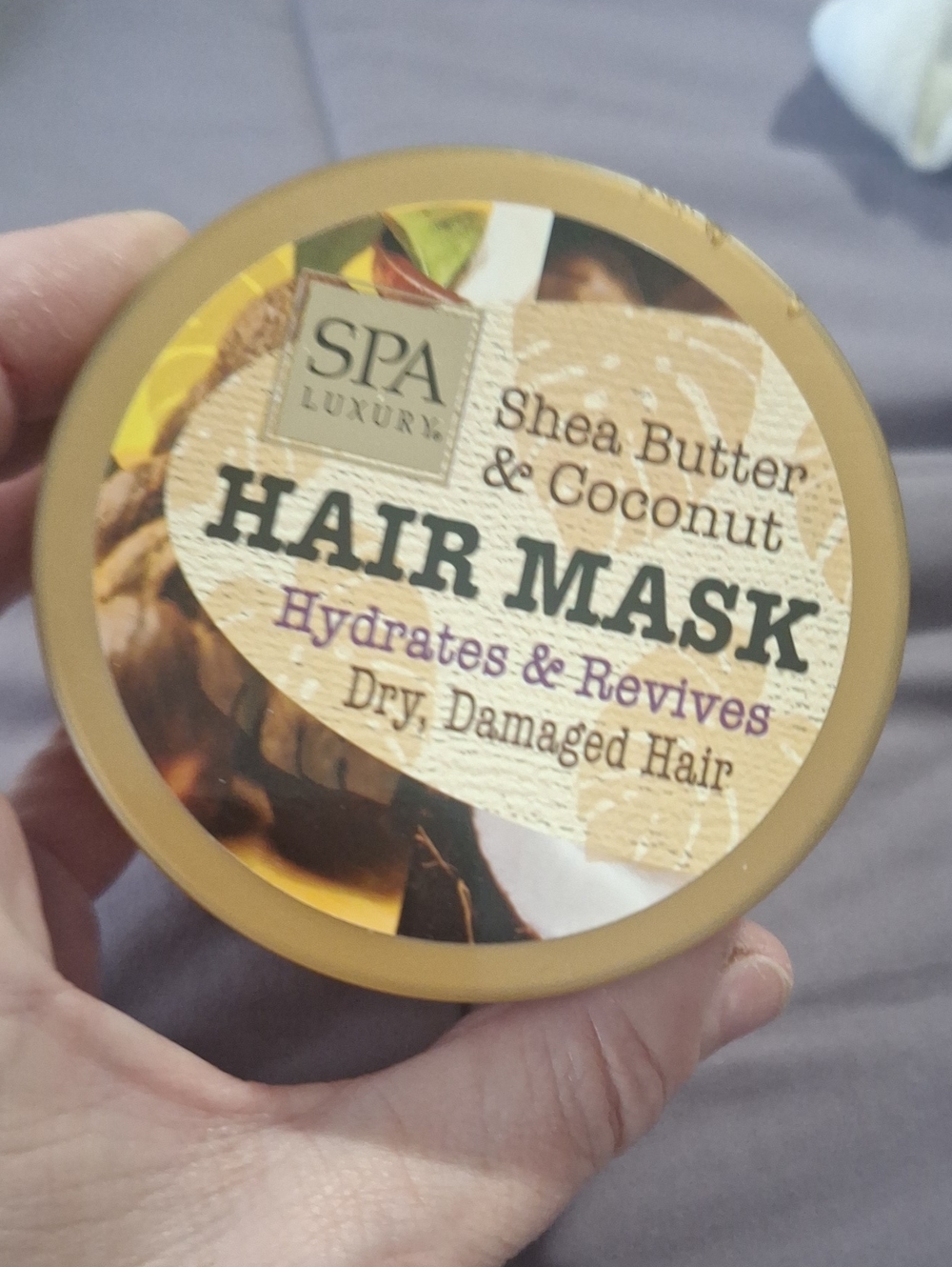 Shea Butter & Coconut Hair Mask - Hydrating Repair, Gold